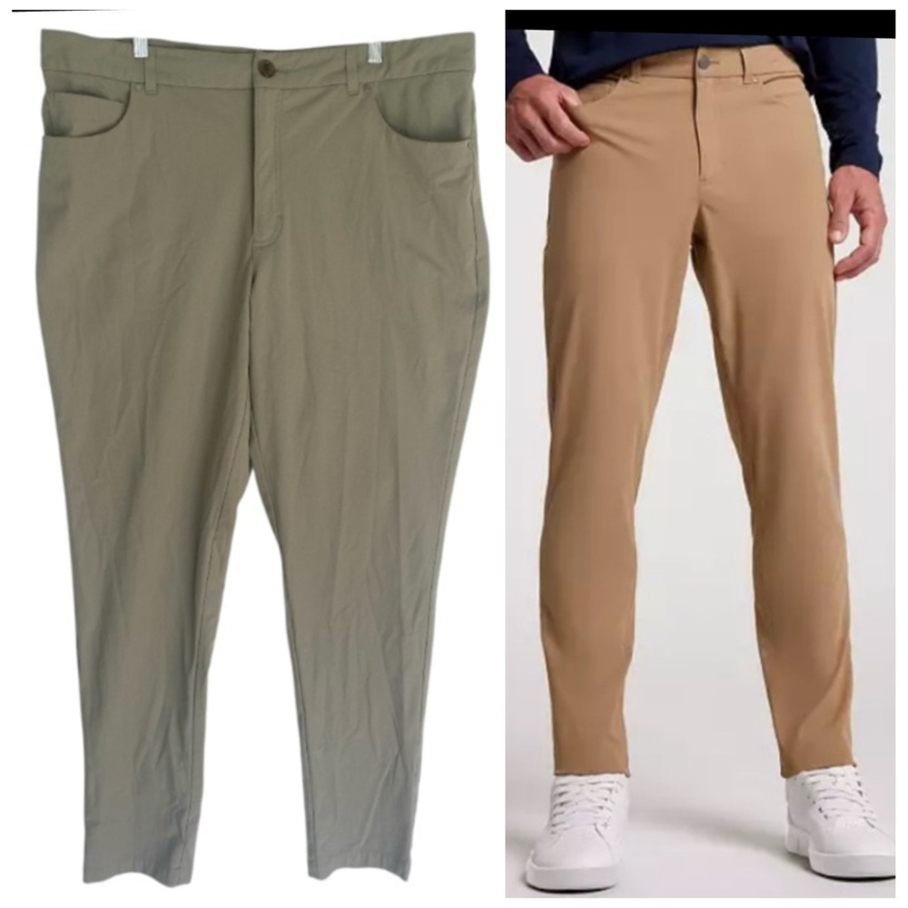 VRST Men's Limitless 4-Way Stretch 5-Pocket Slim Fit Pant 40 x 34 golf gray